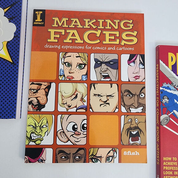 How to Draw Faces, Comic Strips and Sketchbook for Practice - Lot of 3 books - Picture 8 of 8